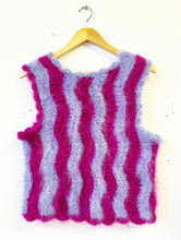 Load image into Gallery viewer, Fluffy Wiggle Vest Pink & Purple M