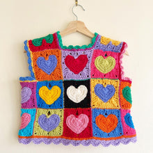 Load image into Gallery viewer, Love Heart Granny Square PDF Pattern
