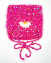 Load image into Gallery viewer, Fluffy Daisy Kitty Bonnet Pink