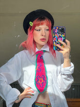 Load image into Gallery viewer, Crochet Tie PDF Pattern & Checkerboard Tie Video Tutorial