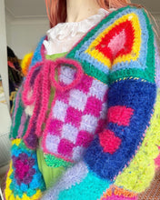 Load image into Gallery viewer, Fluffy Patchwork Cardigan XS-XL