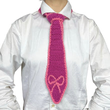Load image into Gallery viewer, Crochet Tie PDF Pattern & Checkerboard Tie Video Tutorial