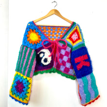 Load image into Gallery viewer, Fluffy Patchwork Cardigan XS-XL