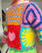 Load image into Gallery viewer, Fluffy Patchwork Cardigan XS-XL