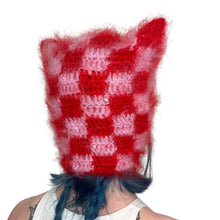 Load image into Gallery viewer, Chequered Kitty Bonnet PDF Pattern