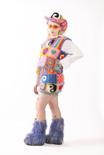 Load image into Gallery viewer, Fluffy Patchwork Vest L/XL