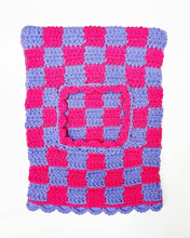 Load image into Gallery viewer, Chunky Checkered Kitty Balaclava Pink&Purple