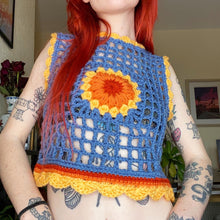 Load image into Gallery viewer, ⭐️SALE⭐️Sunflower Netted Vest S/M