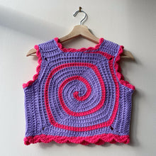 Load image into Gallery viewer, ⭐️SALE⭐️Pink & Purple Swirly Vest XS