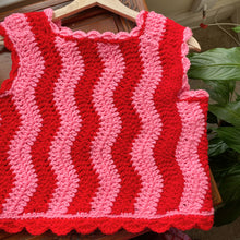 Load image into Gallery viewer, ⭐️SALE⭐️Pink & Red Wiggle Vest S