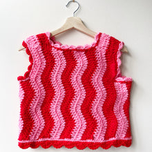 Load image into Gallery viewer, ⭐️SALE⭐️Pink & Red Wiggle Vest S