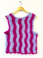 Load image into Gallery viewer, Fluffy Wiggle Vest Pink &amp; Purple M
