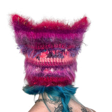 Load image into Gallery viewer, Fluffy Striped Kitty Bonnet Pink
