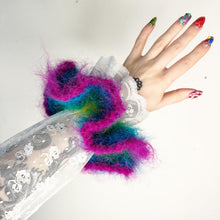Load image into Gallery viewer, Fluffy Stripy Scrunchie Multicolour
