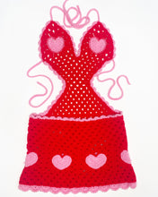 Load image into Gallery viewer, SALE Red &amp; Pink Heart Bikini Mini Dress XS
