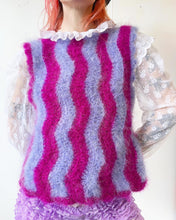 Load image into Gallery viewer, Fluffy Wiggle Vest Pink &amp; Purple M
