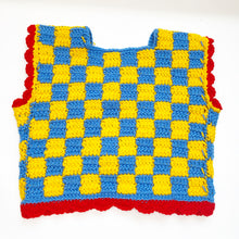 Load image into Gallery viewer, ⭐️SALE⭐️Yellow &amp; Blue Checkered Cardigan S
