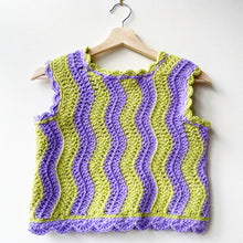 Load image into Gallery viewer, ⭐️SALE⭐️Green &amp; Purple Wiggle Vest XS
