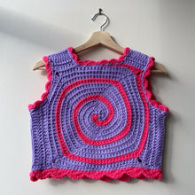 Load image into Gallery viewer, ⭐️SALE⭐️Pink &amp; Purple Swirly Vest XS
